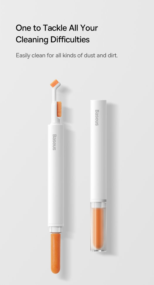 Щетка для чистки Baseus Cleaning Brush Белая Щетка для чистки Baseus Cleaning Brush Белая