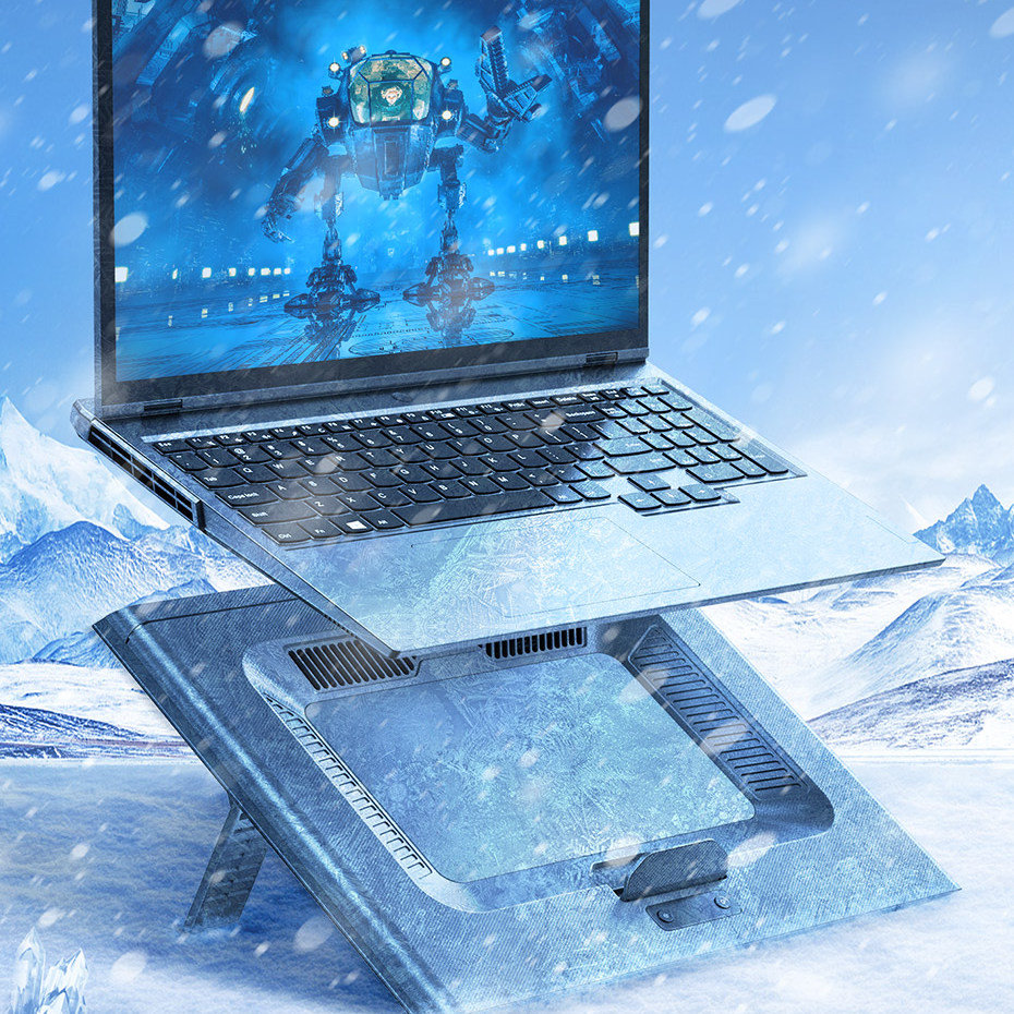 Подставка для ноутбка Baseus ThermoCool Turbo Fan Серая Подставка для ноутбка Baseus ThermoCool Turbo Fan Серая