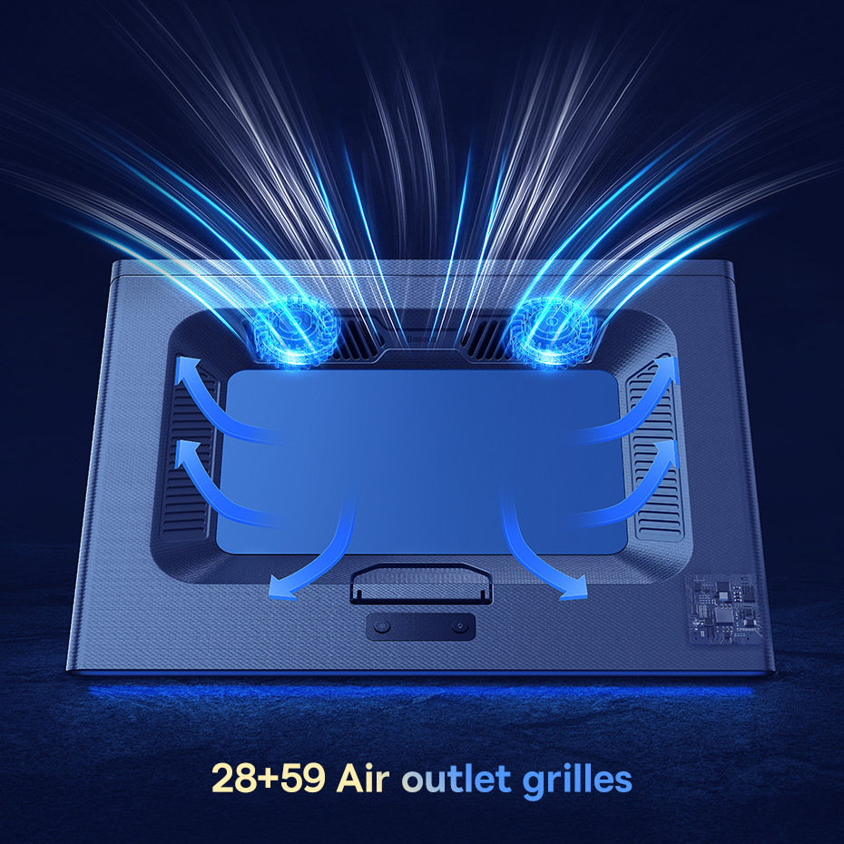 Подставка для ноутбка Baseus ThermoCool Turbo Fan Серая Подставка для ноутбка Baseus ThermoCool Turbo Fan Серая