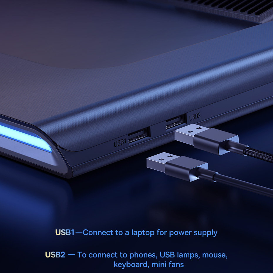 Подставка для ноутбка Baseus ThermoCool Turbo Fan Серая Подставка для ноутбка Baseus ThermoCool Turbo Fan Серая