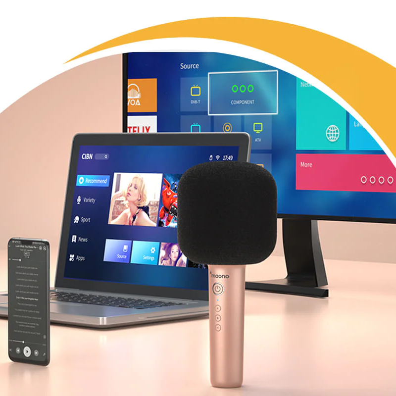 Караоке-микрофон Maono MKP100 Белый Караоке-микрофон Maono MKP100 Белый