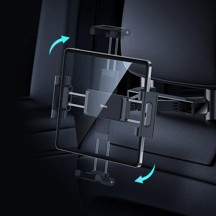 Держатель смартфона/планшета Baseus JoyRide Pro для подголовника Чёрный Держатель смартфона/планшета Baseus JoyRide Pro для подголовника Чёрный
