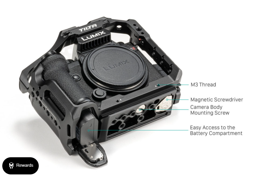 Клетка Tilta Basic Kit для Panasonic S5 II/IIX Чёрная Клетка Tilta Basic Kit для Panasonic S5 II/IIX Чёрная