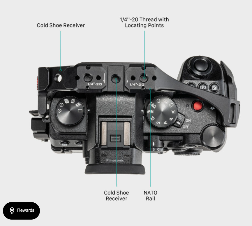 Клетка Tilta Basic Kit для Panasonic S5 II/IIX Серая Клетка Tilta Basic Kit для Panasonic S5 II/IIX Серая