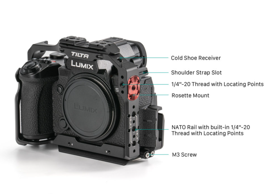 Клетка Tilta Basic Kit для Panasonic S5 II/IIX Серая Клетка Tilta Basic Kit для Panasonic S5 II/IIX Серая