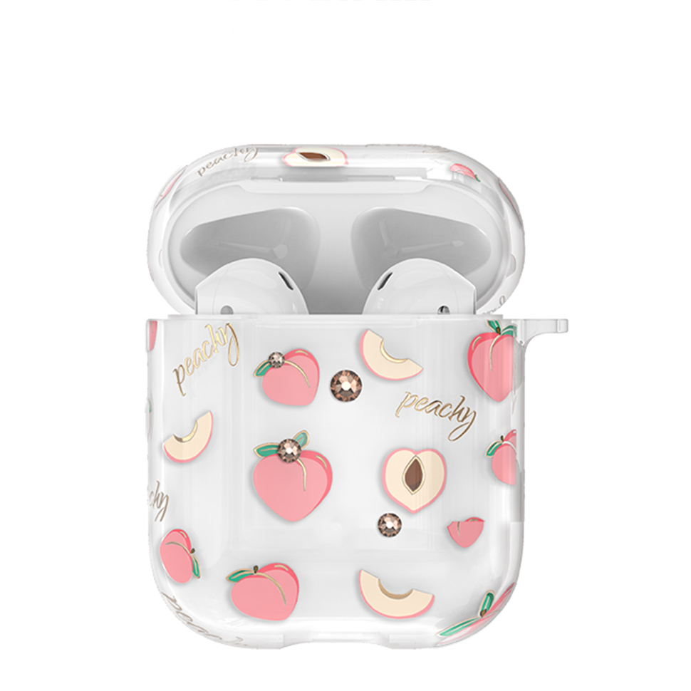 Чехол PQY Fruit для Apple Airpods Peach Чехол PQY Fruit для Apple Airpods Peach