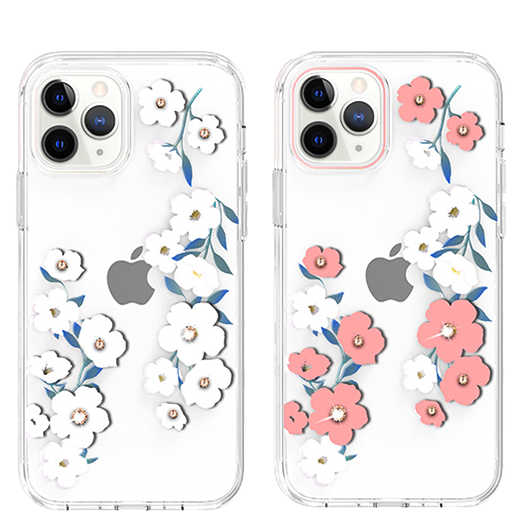 Чехол PQY Apricot для iPhone 12/12 Pro Белый