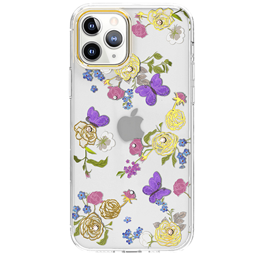 Чехол PQY Rose для iPhone 12 Pro Max Белый