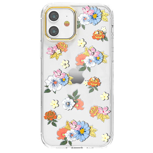 Чехол PQY Rose для iPhone 12 mini Оранжевый