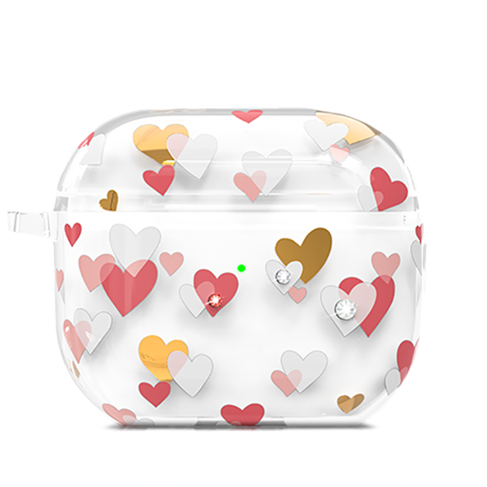 Чехол PQY Sweet для Airpods 3 Розовый/Белый Чехол PQY Sweet для Airpods 3 Розовый/Белый