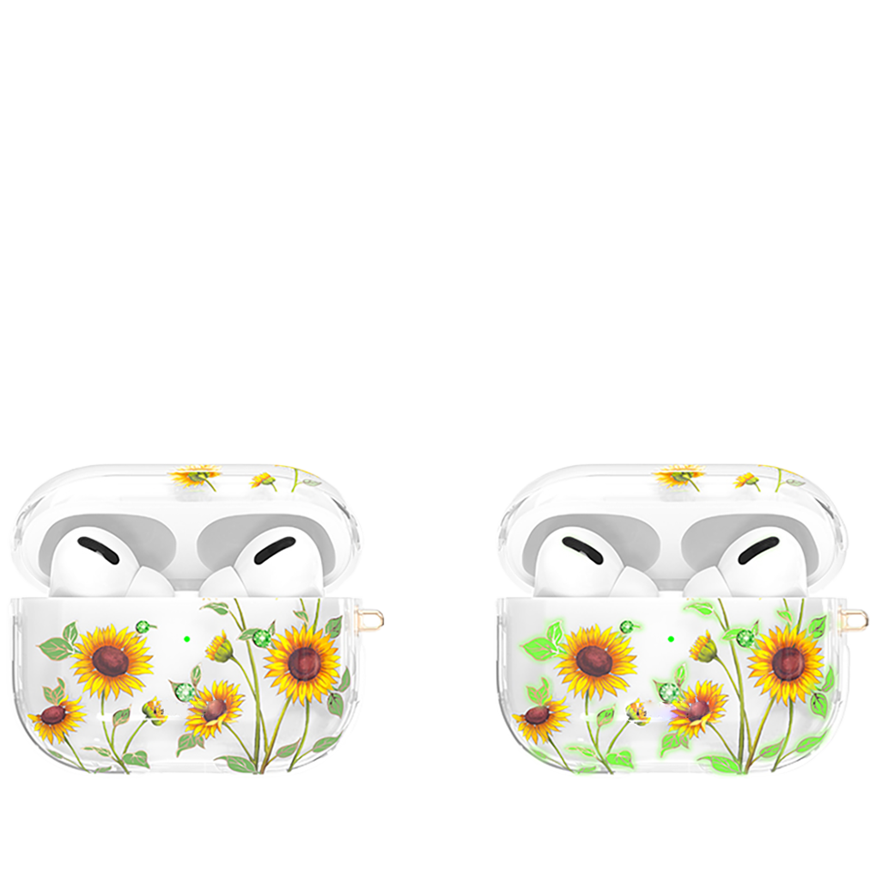 Чехол PQY Spring для Apple AirPods Pro Подсолнухи Чехол PQY Spring для Apple AirPods Pro Подсолнухи