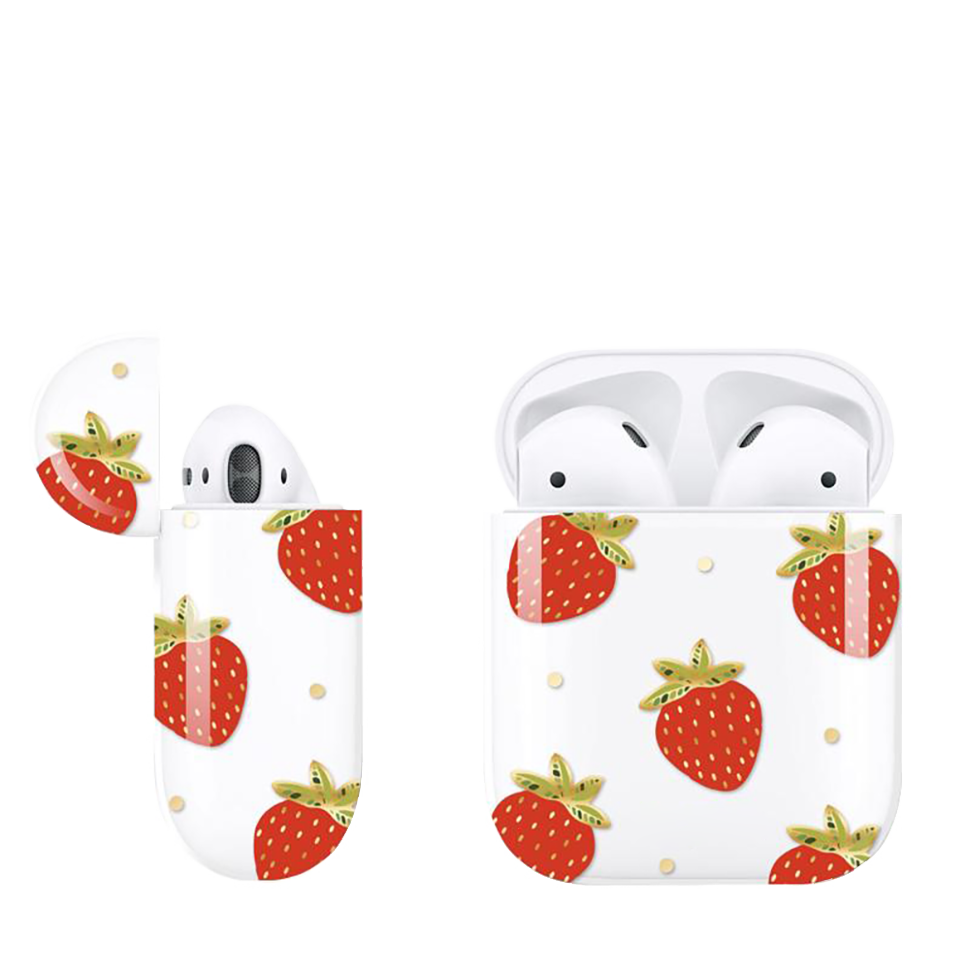 Чехол PQY для Apple Airpods Strawberry Чехол PQY для Apple Airpods Strawberry