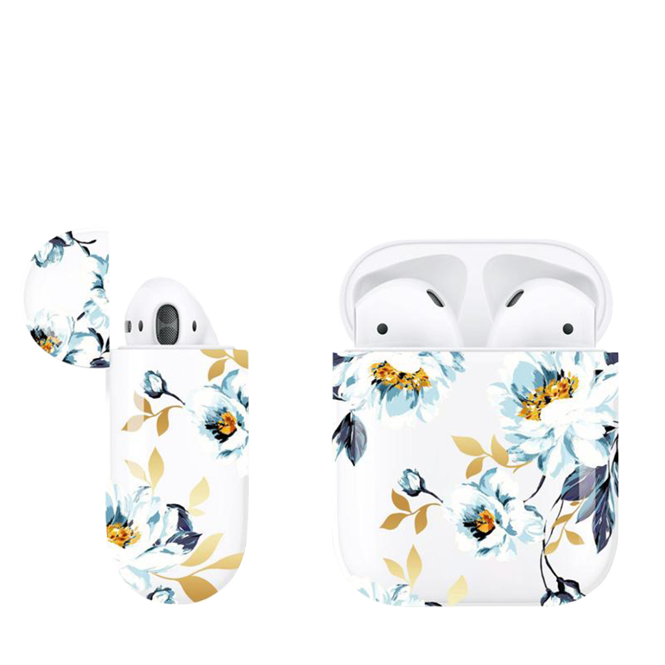 Чехол PQY для Apple Airpods  White peony Чехол PQY для Apple Airpods  White peony