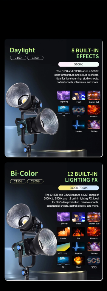 Осветитель Sirui Blaze C150B Осветитель Sirui Blaze C150B