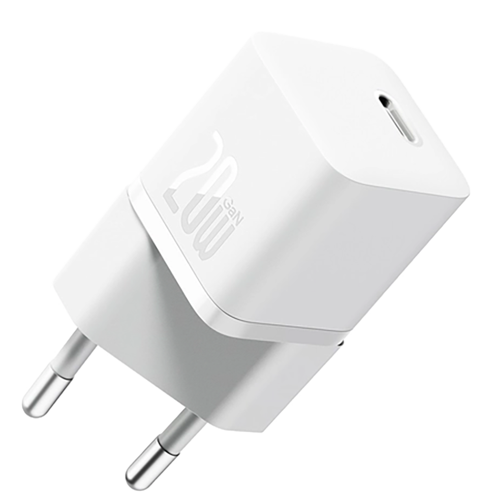 Сетевой адаптер Baseus GaN5 1C 20W Белый Сетевой адаптер Baseus GaN5 1C 20W Белый