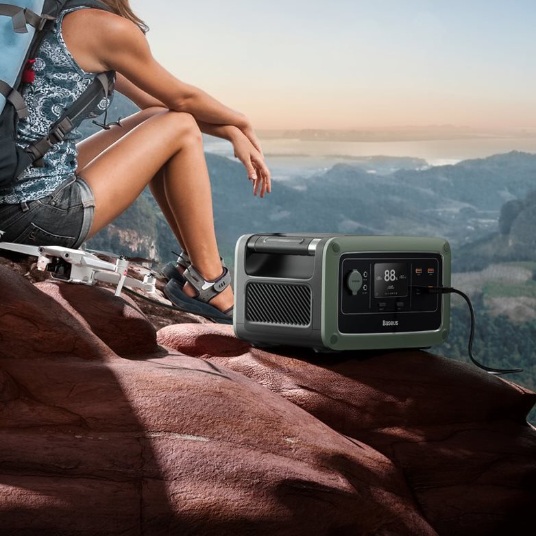 Зарядная станция Baseus Energy Stack 600W Зелёная Зарядная станция Baseus Energy Stack 600W Зелёная