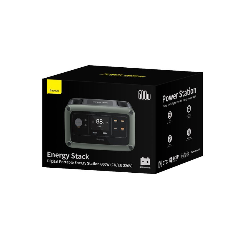Зарядная станция Baseus Energy Stack 600W Зелёная Зарядная станция Baseus Energy Stack 600W Зелёная