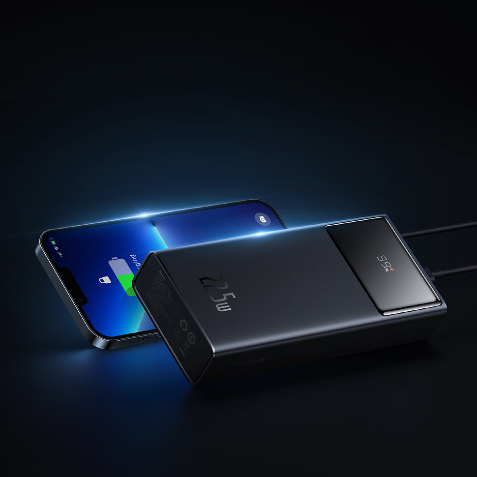 Внешний аккумулятор Baseus Star-Lord 20000mAh 22.5W Чёрный Внешний аккумулятор Baseus Star-Lord 20000mAh 22.5W Чёрный