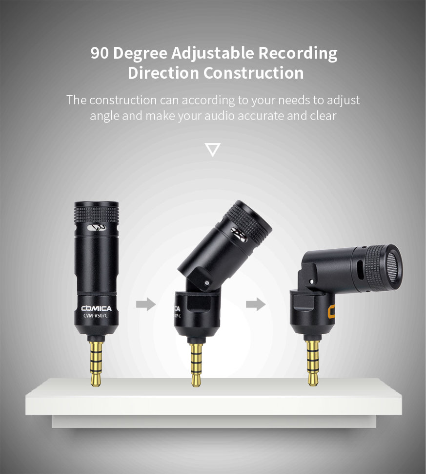 Микрофон CoMica CVM-VS07C mini Jack 3.5мм TRRS Микрофон CoMica CVM-VS07C mini Jack 3.5мм TRRS