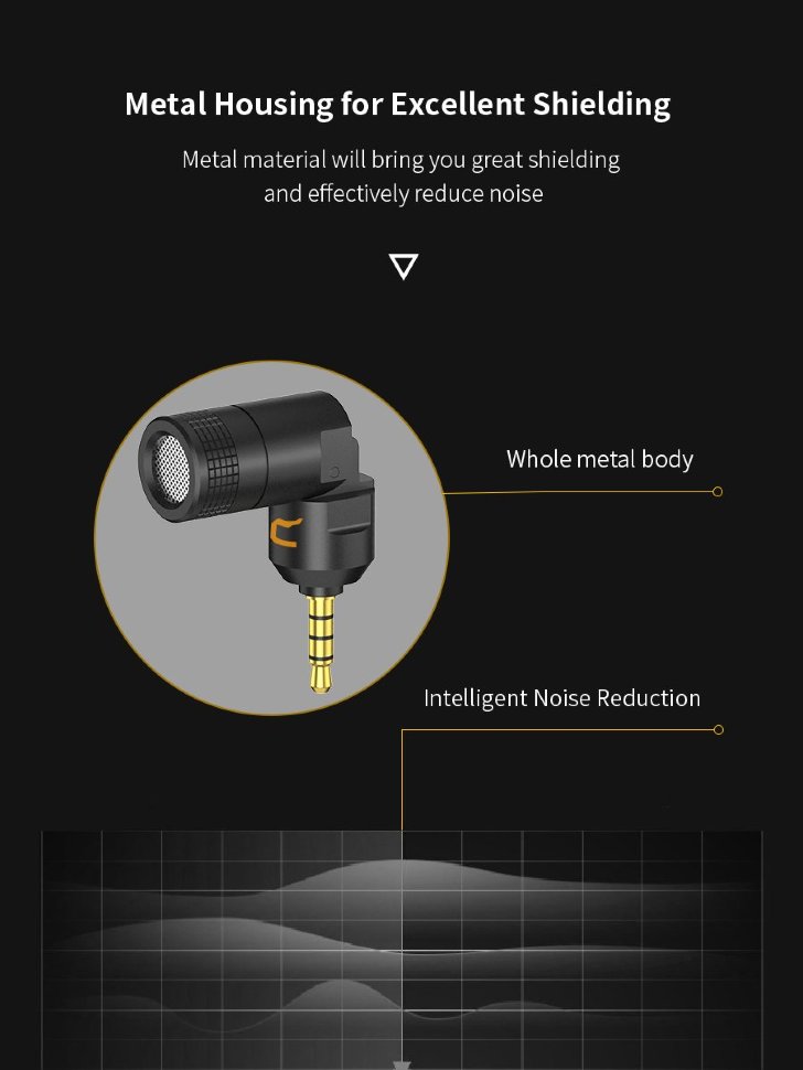 Микрофон CoMica CVM-VS07C mini Jack 3.5мм TRRS Микрофон CoMica CVM-VS07C mini Jack 3.5мм TRRS