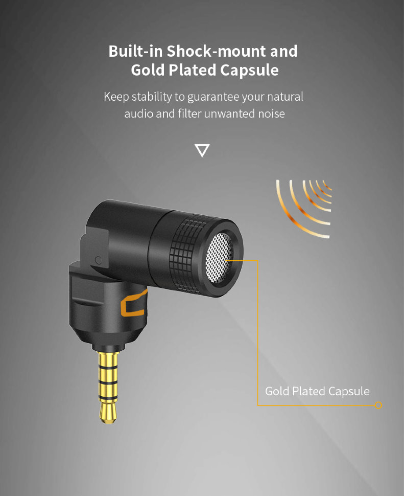 Микрофон CoMica CVM-VS07C mini Jack 3.5мм TRRS Микрофон CoMica CVM-VS07C mini Jack 3.5мм TRRS