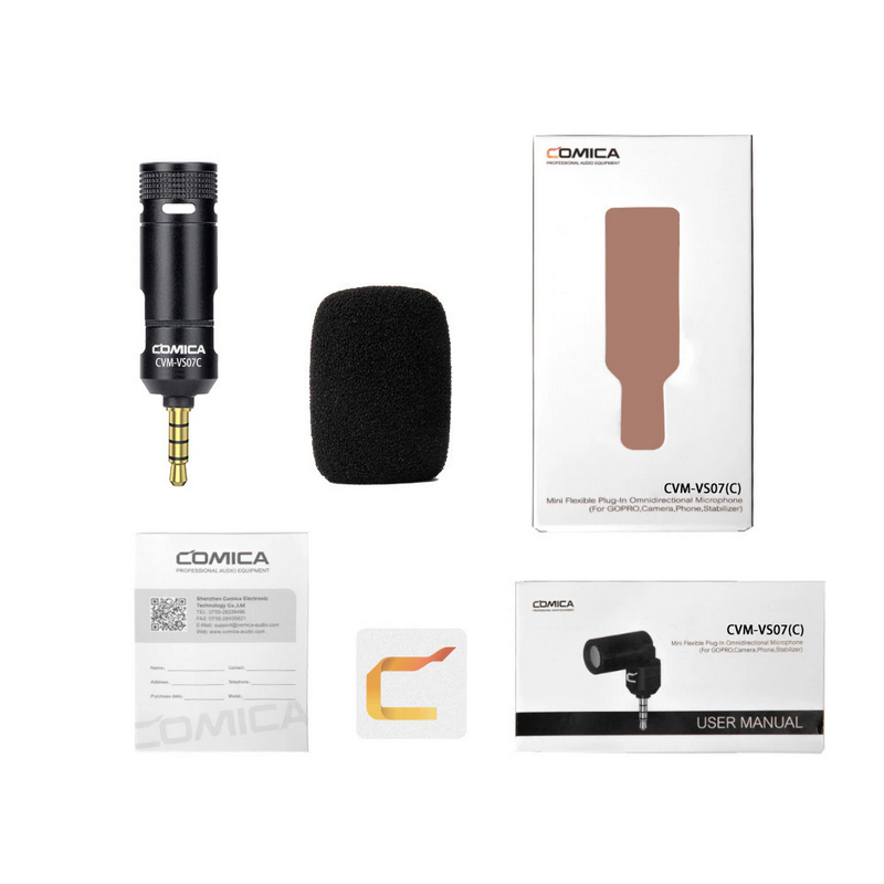 Микрофон CoMica CVM-VS07C mini Jack 3.5мм TRRS Микрофон CoMica CVM-VS07C mini Jack 3.5мм TRRS