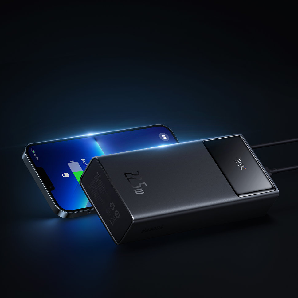 Внешний аккумулятор Baseus Star-Lord 30000mAh 22.5W Чёрный Внешний аккумулятор Baseus Star-Lord 30000mAh 22.5W Чёрный