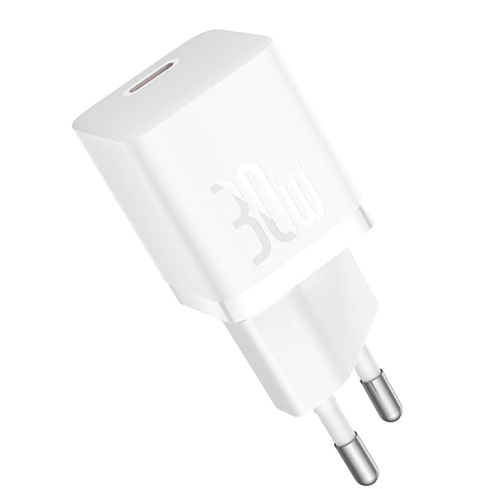 Сетевой адаптер Baseus GaN5 1C 30W Белый Сетевой адаптер Baseus GaN5 1C 30W Белый