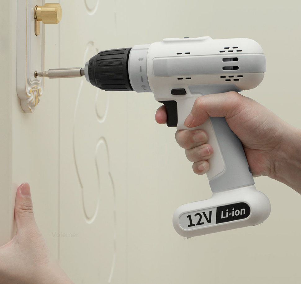 Аккумуляторная ударная дрель-шуруповерт MarsWorker 12V Lithium Impact Drill Белая Аккумуляторная ударная дрель-шуруповерт MarsWorker 12V Lithium Impact Drill Белая