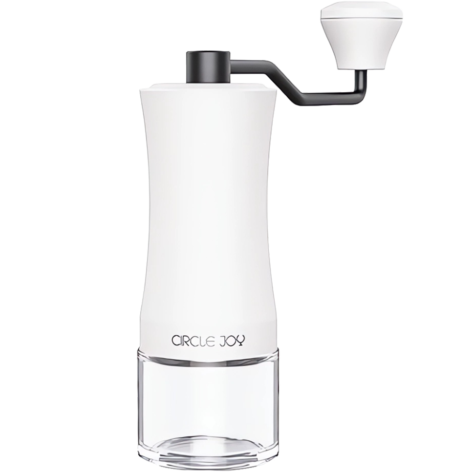 Ручная кофемолка Circle Joy Hand Coffee Grinder Белая