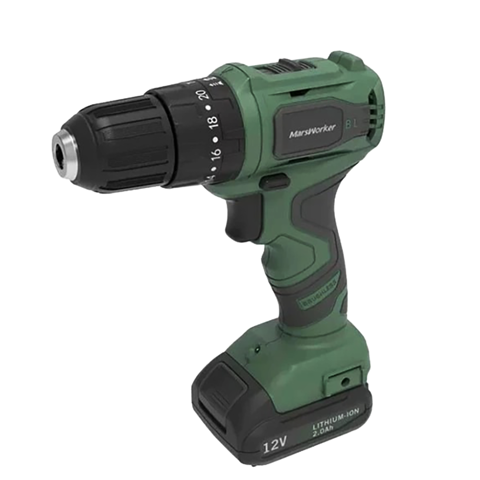 Аккумуляторная ударная дрель-шуруповерт MarsWorker 12V Lithium Impact Drill Зелёная Аккумуляторная ударная дрель-шуруповерт MarsWorker 12V Lithium Impact Drill Зелёная