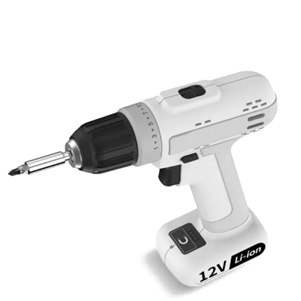 Аккумуляторная дрель-шуруповерт MarsWorker 12V Electric Drill Белая Аккумуляторная дрель-шуруповерт MarsWorker 12V Electric Drill Белая