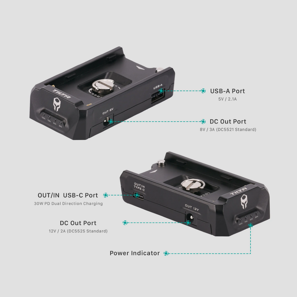 Адаптер питания Tilta F970 Battery Plate V2 Чёрный Адаптер питания Tilta F970 Battery Plate V2 Чёрный