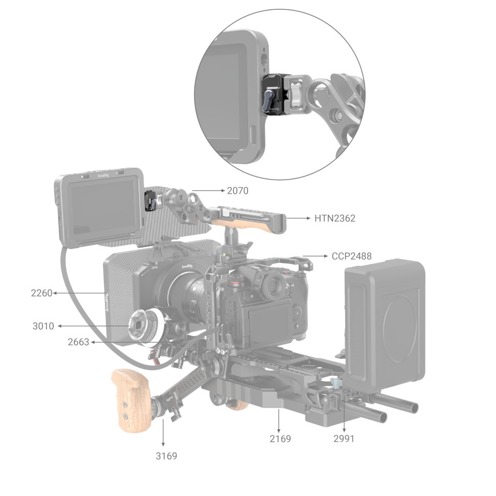Быстросъёмное крепление SmallRig 3513B Drop-in HawkLock Быстросъёмное крепление SmallRig 3513B Drop-in HawkLock