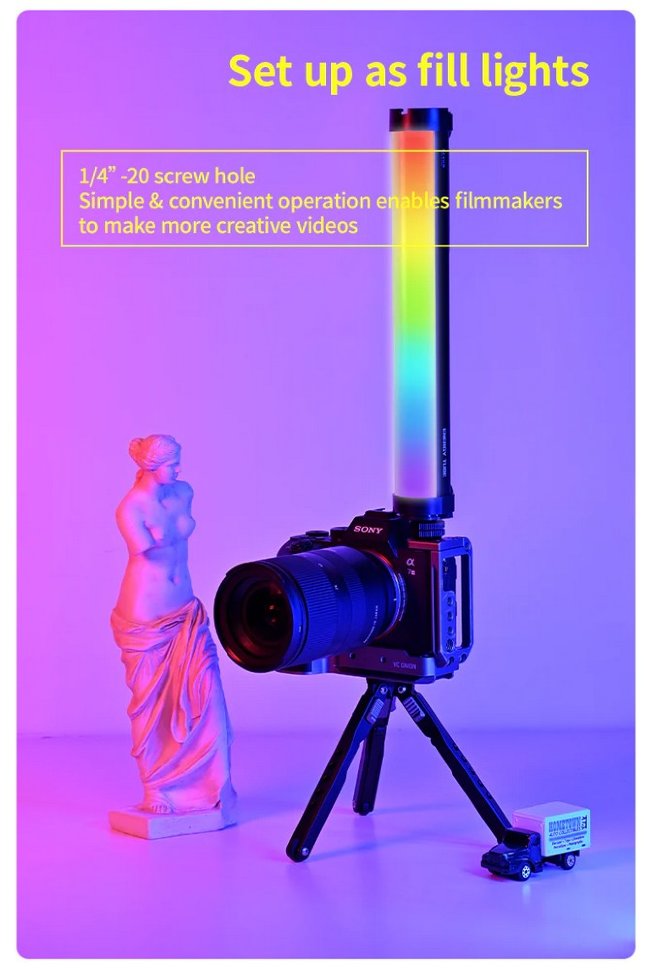 Осветитель YC Onion ENERGY TUBE Pixel Version + Honeycomb + Grid Осветитель YC Onion ENERGY TUBE Pixel Version + Honeycomb + Grid