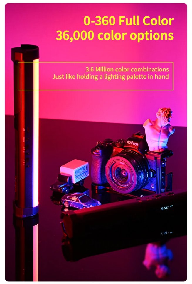 Осветитель YC Onion ENERGY TUBE Pixel Version + Honeycomb + Grid Осветитель YC Onion ENERGY TUBE Pixel Version + Honeycomb + Grid