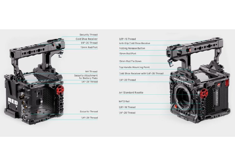 Клетка Tilta Basic Kit для RED KOMODO-X Чёрная Клетка Tilta Basic Kit для RED KOMODO-X Чёрная