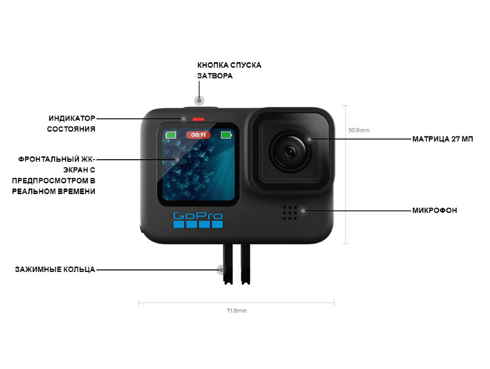 Экшн-камера GoPro Hero 11 Black Creator Edition Экшн-камера GoPro Hero 11 Black Creator Edition