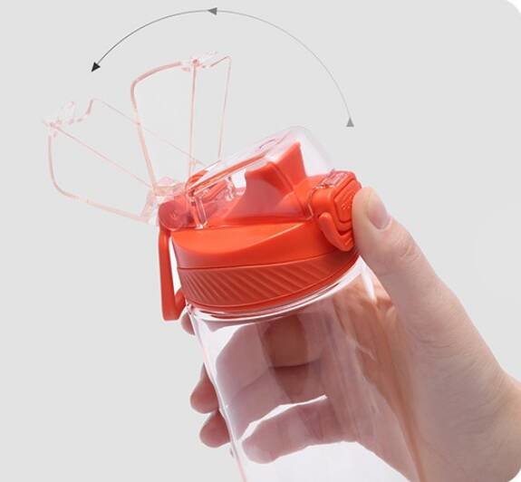 Бутылка для воды QuanGe Hello Life Tritan Sports Cup 480мл Серая Бутылка для воды QuanGe Hello Life Tritan Sports Cup 480мл Серая