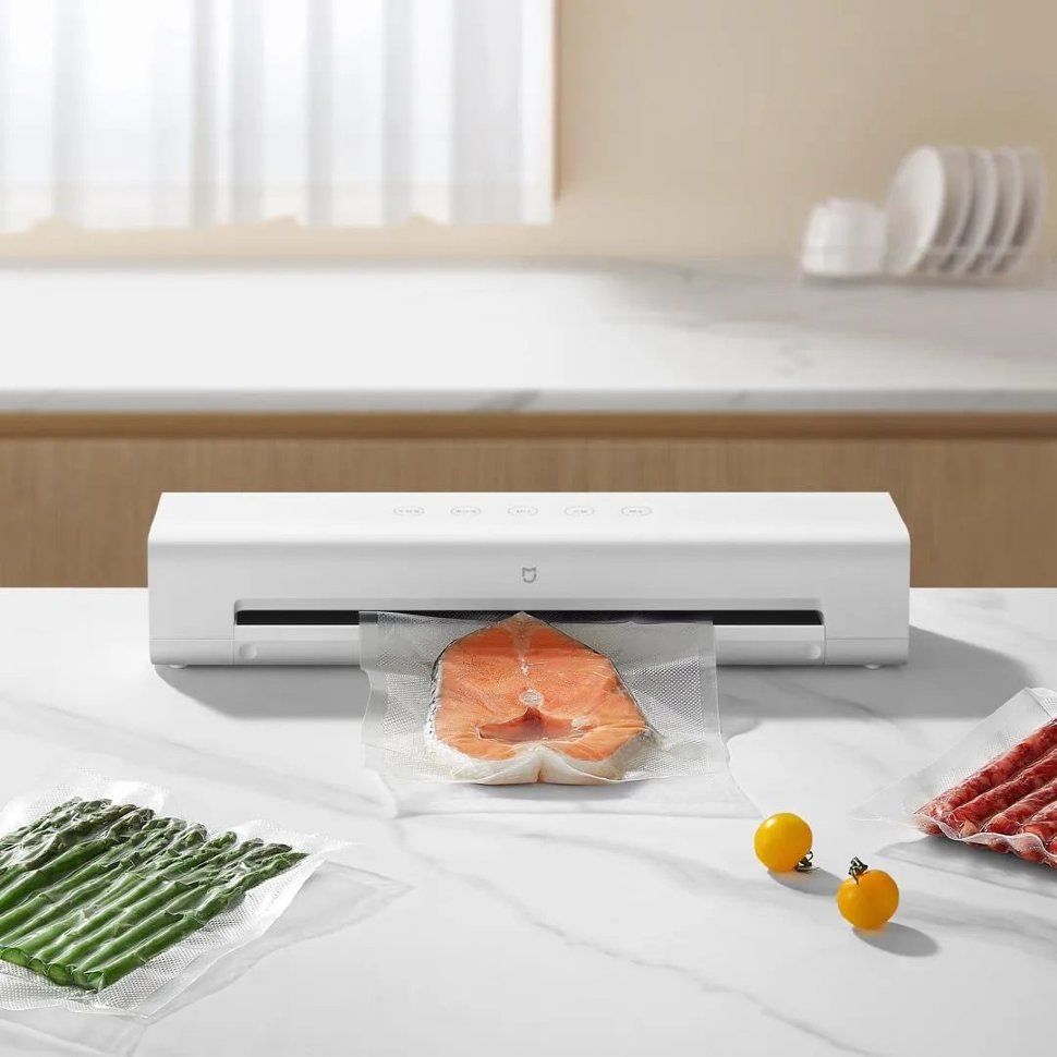 Вакуумный упаковщик Xiaomi Mijia Automatic Vacuum Sealing Machine Белый Вакуумный упаковщик Xiaomi Mijia Automatic Vacuum Sealing Machine Белый