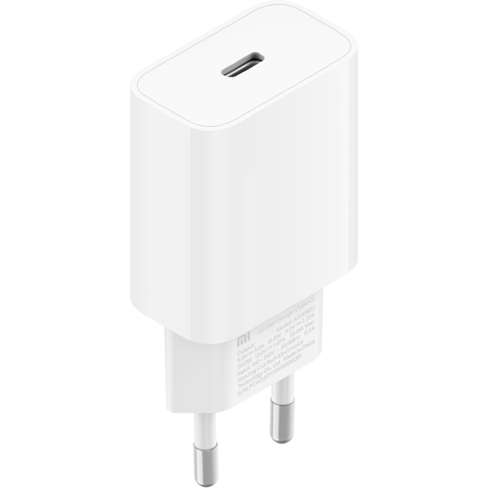 Сетевой адаптер Xiaomi Mi 20W Charger (Type-C) Белый