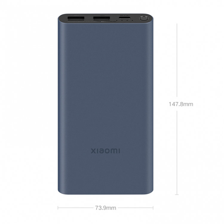 Внешний аккумулятор Xiaomi Mi Power Bank 3 22.5W 10000mAh Чёрный Внешний аккумулятор Xiaomi Mi Power Bank 3 22.5W 10000mAh Чёрный