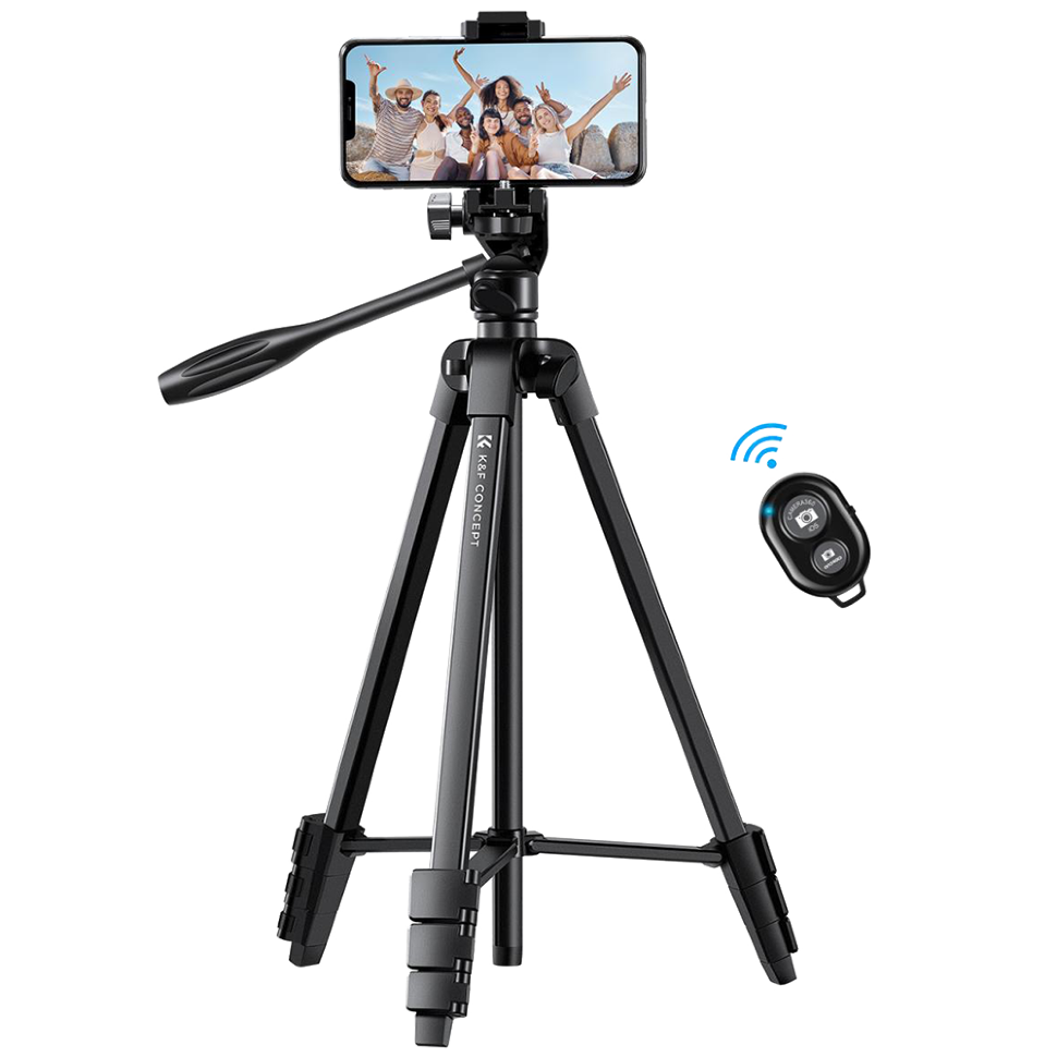 Штатив K&F Concept Aluminum Travel Tripod with Bluetooth Remote