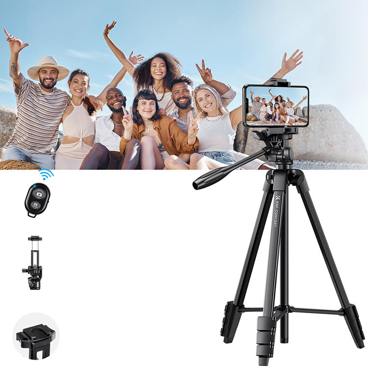 Штатив K&F Concept Aluminum Travel Tripod with Bluetooth Remote Штатив K&F Concept Aluminum Travel Tripod with Bluetooth Remote