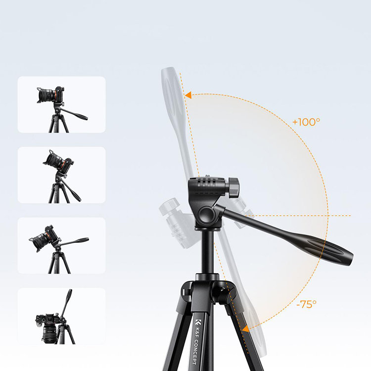 Штатив K&F Concept Aluminum Travel Tripod with Bluetooth Remote Штатив K&F Concept Aluminum Travel Tripod with Bluetooth Remote