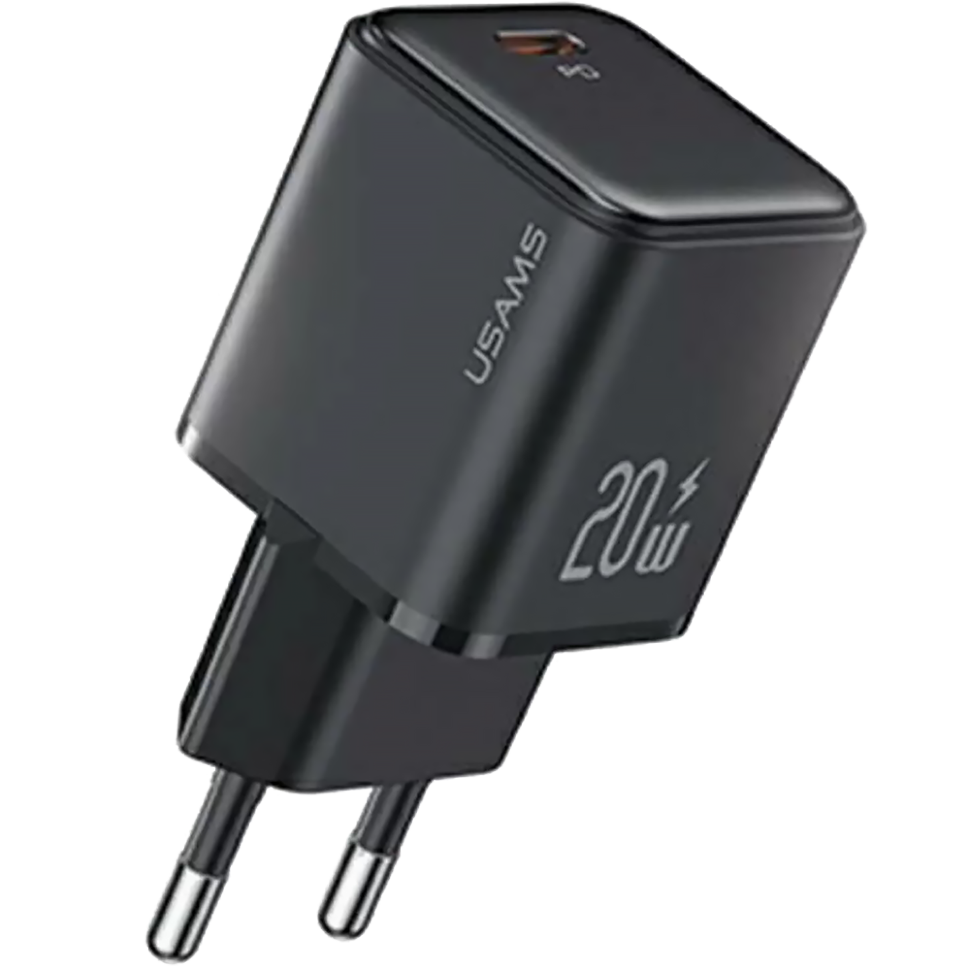 Сетевой адаптер USAMS US-CC183 X-ron PD20W Чёрный Сетевой адаптер USAMS US-CC183 X-ron PD20W Чёрный