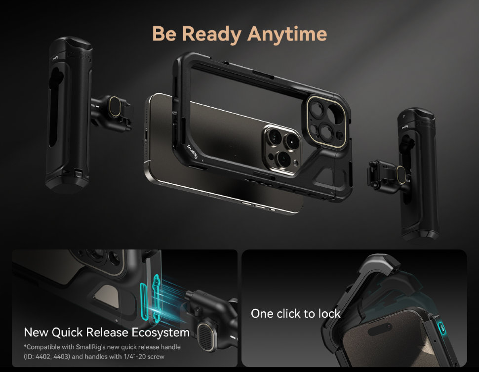 Клетка SmallRig 4397 Video Kit (Dual Handheld) для iPhone 15 Pro Клетка SmallRig 4397 Video Kit (Dual Handheld) для iPhone 15 Pro