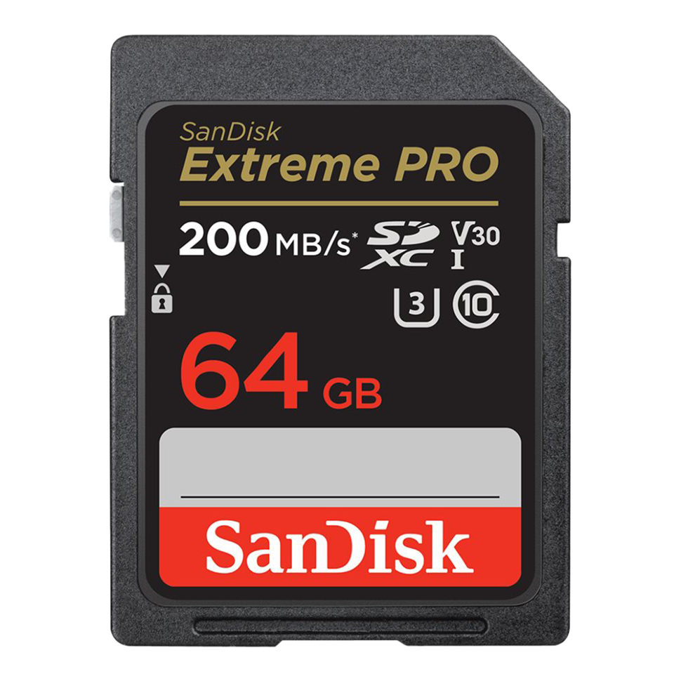Карта памяти SanDisk Extreme PRO SDXC 64Gb UHS-I Class 10 V30