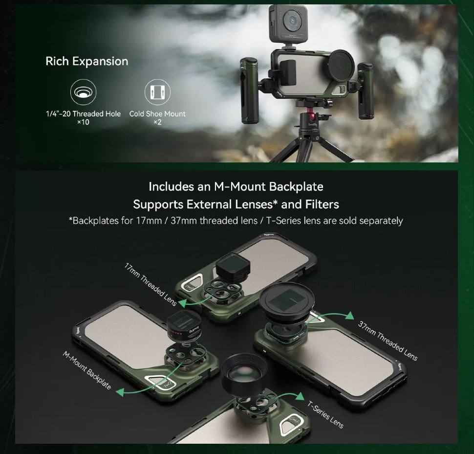 Клетка SmallRig x Brandon Li для iPhone 15 Pro Max (Co-design Edition) Клетка SmallRig x Brandon Li для iPhone 15 Pro Max (Co-design Edition)