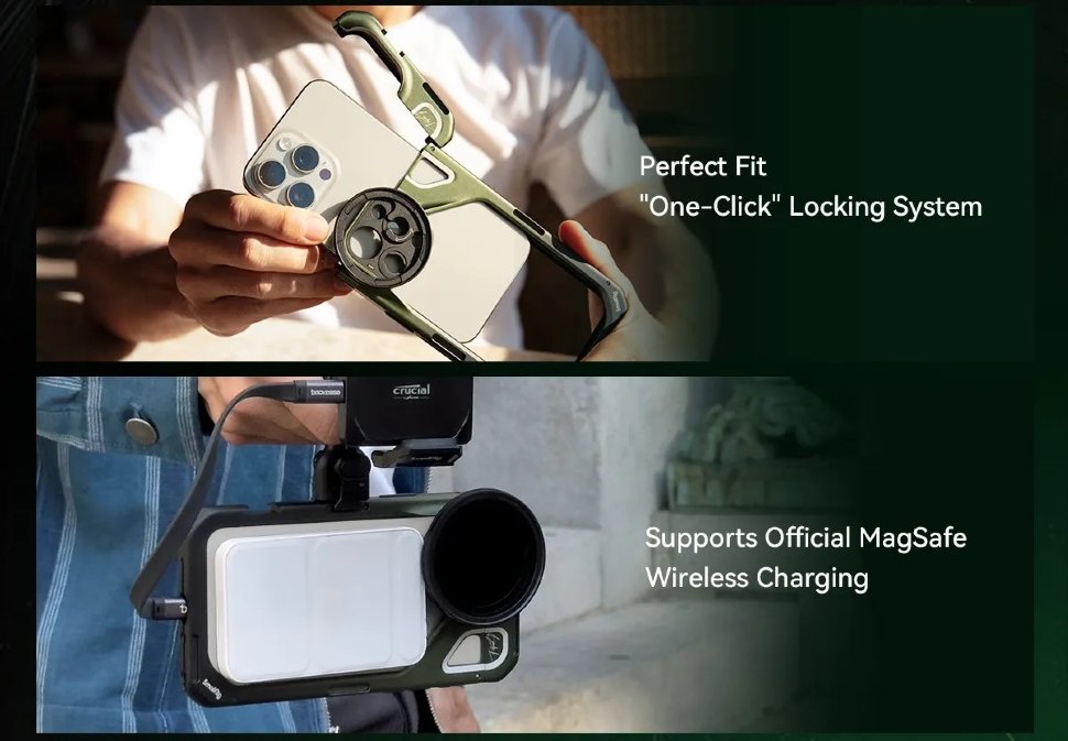 Клетка SmallRig x Brandon Li для iPhone 15 Pro Max (Co-design Edition) Клетка SmallRig x Brandon Li для iPhone 15 Pro Max (Co-design Edition)